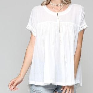 Semi Sheer Babydoll Top